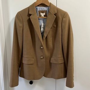 Woman’s J.Crew camel colored blazer, size 4, new with tags